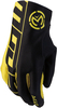 Moose Racing MX2 S20 Short Motorcross handschoenen,  zwart-geel,  afmeting L