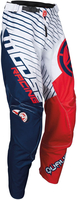 Moose Racing Qualifier 2018 Broek,  wit-rood-blauw,  afmeting 28