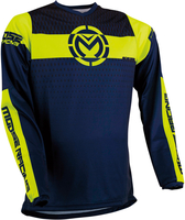 Moose Racing Qualifier Motorcross Jersey,  blauw-geel,  afmeting 2XL