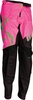 Moose Racing Qualifier S20 Jeugd motorcross broek,  zwart-pink,  afmeting XL