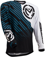 Moose Racing Qualifier S20 Motorcross Jersey,  zwart-wit,  afmeting M