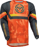 Moose Racing Sahara 2022 Motorcross jersey,  zwart-oranje,  afmeting 3XL