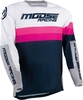 Moose Racing Sahara Racewear Motorcross Jersey,  pink-blauw,  afmeting XL