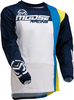 Moose Racing Sahara S20 Motorcross Jersey,  wit-blauw-geel,  afmeting M
