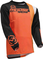 Moose Racing Sahara S20 Motorcross Jersey Zwart Oranje M