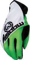 Moose Racing SX1 Motorcross handschoenen,  wit-groen,  afmeting 3XL