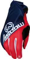 Moose Racing SX1 Motorcross handschoenen,  wit-rood-blauw,  afmeting 2XL