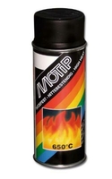 MOTIP-DUPLI Hoge temperatuur verf MOTIP Zwart - spray 400 ml,  zwart