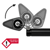 motogadget mo.view blade flip,  zwart