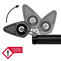 motogadget mo.view blade flip,  zwart