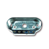motogadget msm combi frame met pilotenverlichting,  zilver,  zilver