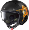 Nolan N21 Star Skull Jet helm Zwart Oranje XL