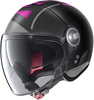 Nolan N21 Visor Avant-Garde Jet Helm,  zwart-pink,  afmeting XS