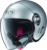 Nolan N21 Visor Classic Jet helm,  zilver,  afmeting XL