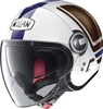 Nolan N21 Visor Flybridge Jet helm,  wit-blauw,  afmeting L