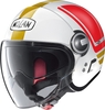 Nolan N21 Visor Flybridge Jet helm,  wit-pink-groen,  afmeting S