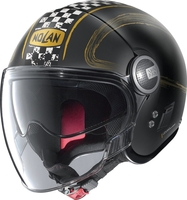 Nolan N21 Visor Getaway Jet helm,  zwart-goud,  afmeting XS