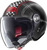 Nolan N21 Visor Getaway Jet helm Zwart Rood 2XL