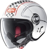 Nolan N21 Visor Getaway Jet helm,  zwart-wit,  afmeting XL