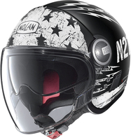 Nolan N21 Visor Jetfire Jet Helm,  zwart-wit,  afmeting S