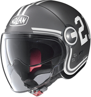 Nolan N21 Visor Quarterback Jet Helm,  grijs-wit,  afmeting XL