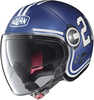 Nolan N21 Visor Quarterback Jet Helm,  wit-turquoise-blauw,  afmeting XS