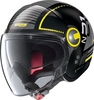 Nolan N21 Visor Runabout Jet helm,  zwart-geel,  afmeting XS
