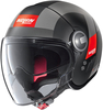 Nolan N21 Visor Spheroid Jet helm,  zwart-wit,  afmeting S