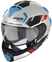Nolan N30-4 TP Blazer Helm,  zwart-wit-blauw,  afmeting S voor man