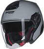 Nolan N40-5 06 Classico N-Com Jet Helm,  grijs,  afmeting XL voor man