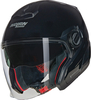 Nolan N40-5 06 Classico N-Com Jet Helm,  zwart,  afmeting XL voor man