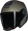 Nolan N40-5 06 Classico Nobile N-Com Jet Helm,  bruin,  afmeting XL voor man
