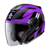 Nolan N40-5 06 Crosswalk N-Com Jet Helm,  zwart-donkerrood,  afmeting XS