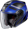 Nolan N40-5 Beltway N-Com Jet Helm,  zwart-blauw,  afmeting XL