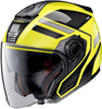 Nolan N40-5 Beltway N-Com Jet Helm,  zwart-geel,  afmeting M