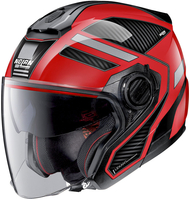 Nolan N40-5 Beltway N-Com Jet Helm,  zwart-rood,  afmeting S