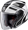 Nolan N40-5 Beltway N-Com Jet Helm,  zwart-wit,  afmeting 2XL