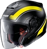 Nolan N40-5 Resolute N-Com Jet helm,  zwart-geel,  afmeting XL