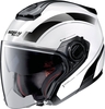 Nolan N40-5 Resolute N-Com Jet helm,  zwart-wit,  afmeting S