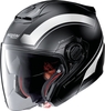 Nolan N40-5 Resolute N-Com Jet helm,  zwart-wit,  afmeting XS