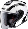 Nolan N40-5 Resolute N-Com Jet helm Zwart Wit XL