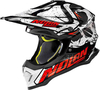 Nolan N53 Buccaneer Motorcross helm Zwart Rood L