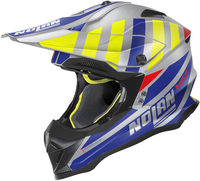Nolan N53 Cliffjumper Motorcross Helm,  grijs-blauw,  afmeting M