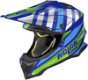 Nolan N53 Cliffjumper Motorcross Helm,  groen-blauw,  afmeting XL