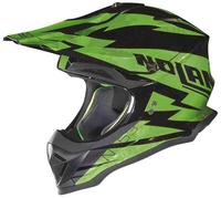 Nolan N53 Comp MX helm Zwart Groen L