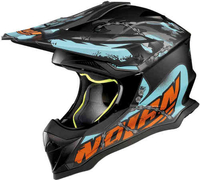 Nolan N53 No Entry Motorcross helm Zwart Blauw XL