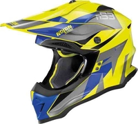 Nolan N53 Portland Motorcross helm Blauw Geel S