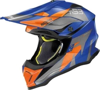 Nolan N53 Portland Motorcross helm Blauw Oranje M