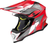 Nolan N53 Portland Motorcross helm Wit Rood M