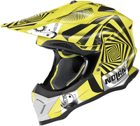 Nolan N53 Riddler Motorcross helm,  geel,  afmeting M